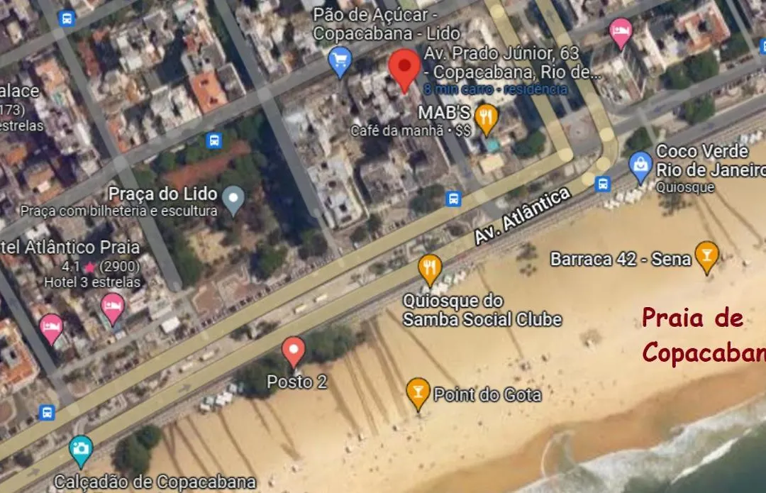 Apartamento Em Copacabana Na Quadra Da Praia-1