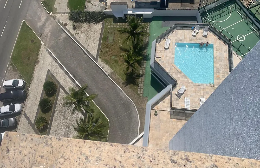 Apart hotel em frente à praia da Barra da Tijuca, vista total para o mar-1