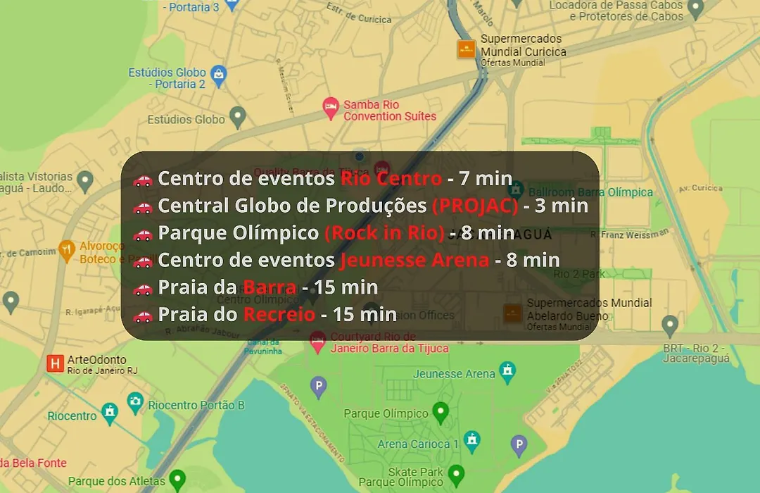 Quarto1 privativo em APTO Rio Centro Barra Olímpica - Com Anfitrião Room with host-1