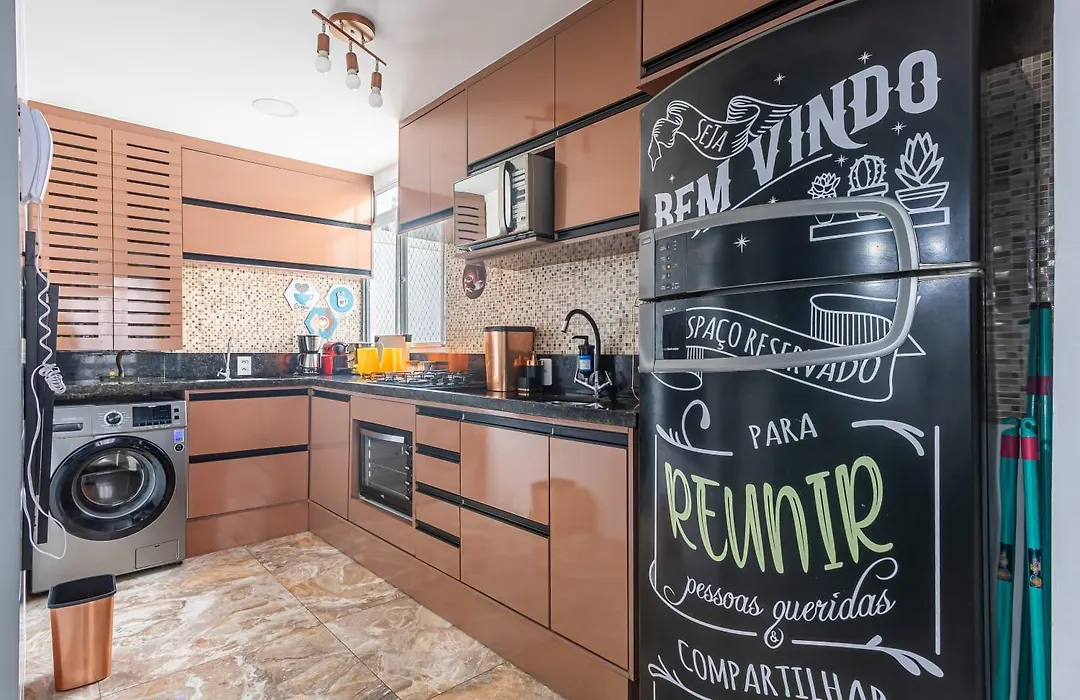 Apartamento aconchegante com ar condicionado de 22 a 8h-1