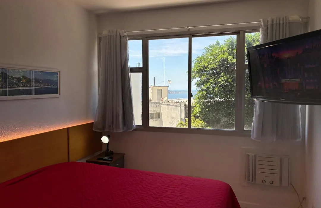 Studio Red Vidigal com Varanda, Vista Mar e Hidromassagem-1