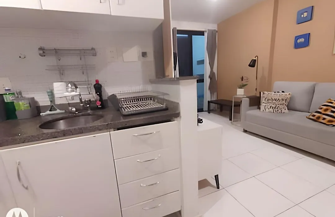 Flat com Piscina, Sauna e Estacionamento-1