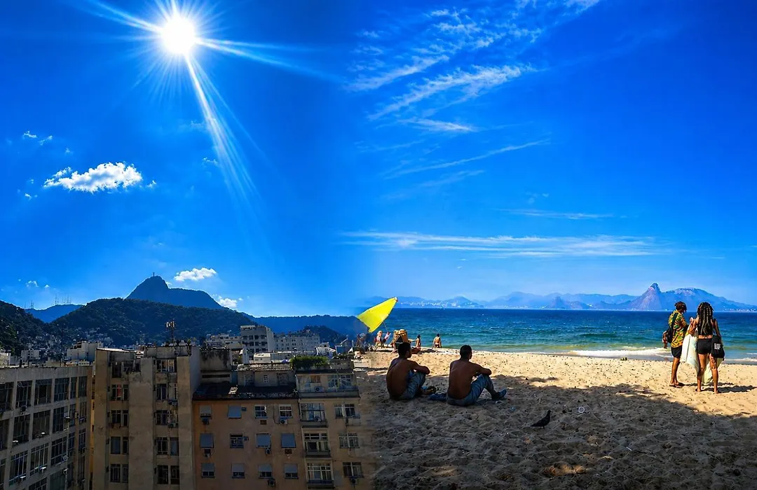 Vista para o Cristo 300M da praia e do palco da Shakira-1