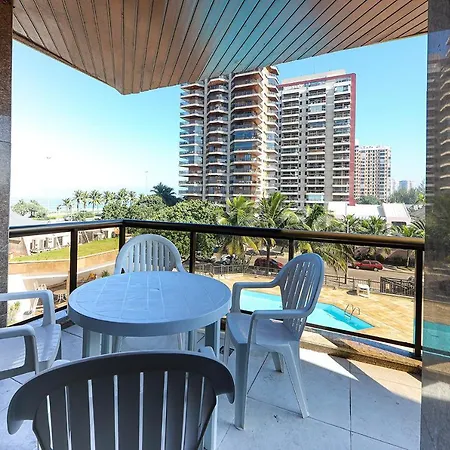 Acolhedor Flat A Beira-Mar Na Barra Da Tijuca-3