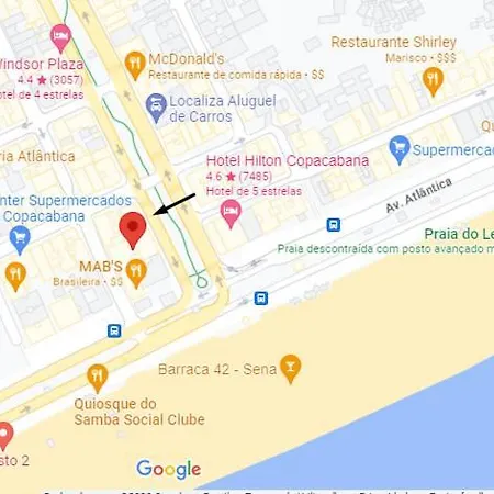 Vista Incrível para o Mar em Copacabana - 4 Pessoas - 100 M da Praia-2