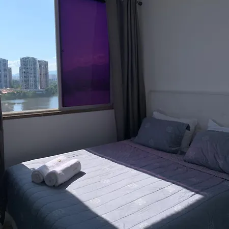 Apart hotel em frente à praia da Barra da Tijuca, vista total para o mar-3