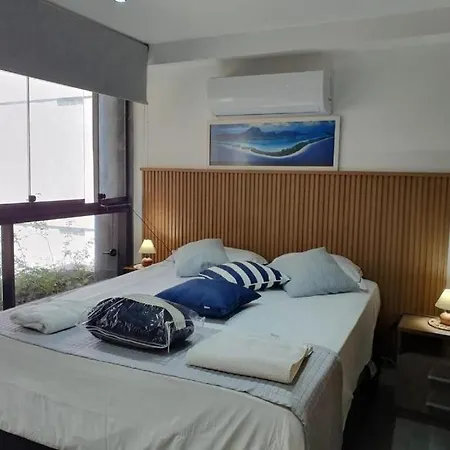 Flat Av. Atlantica em frente ao mar, estrutura total-3