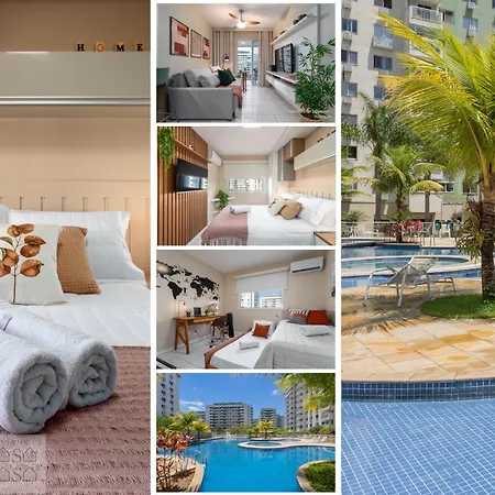 2 QUARTOS a 200m RIOCENTRO em CONDOMINIO com PISCINA, Estacionamento e Portaria 24h - Area de LAZER tambem para CRIANCAS - Wi-Fi 120mbps e Cozinha Completa-3