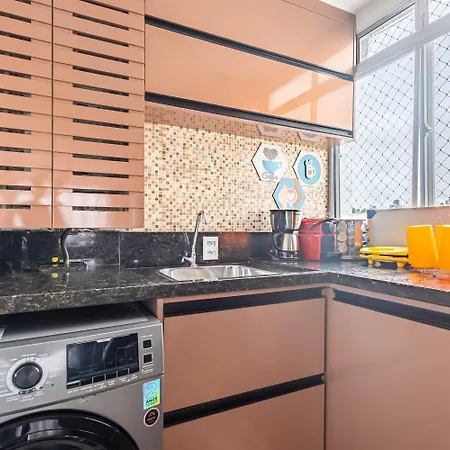 Apartamento aconchegante com ar condicionado de 22 a 8h-3