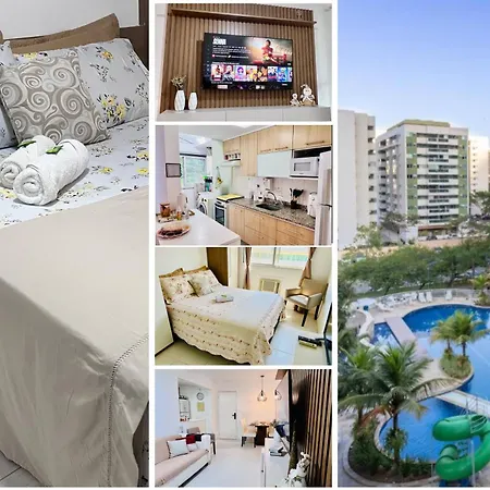 Apto 2 Quartos com Varanda em Frente ao RioCentro Barra Olimpica Wi-Fi Rapido Piscina Cozinha Completa e Estacionamento Portaria 24h Sala Homeoffice Brinquedoteca e Parquinho Infantil Ideal para Grupos Familias e Hospedes a trabalho-3