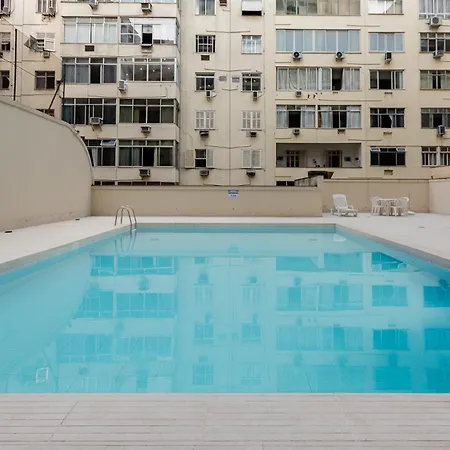 Atlântico Palace Apart Hotel - Piscina em Copanema - Posto 6-2