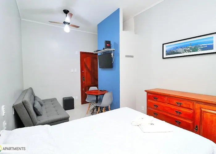 Studio no coração de Copacabana para 3 pessoas