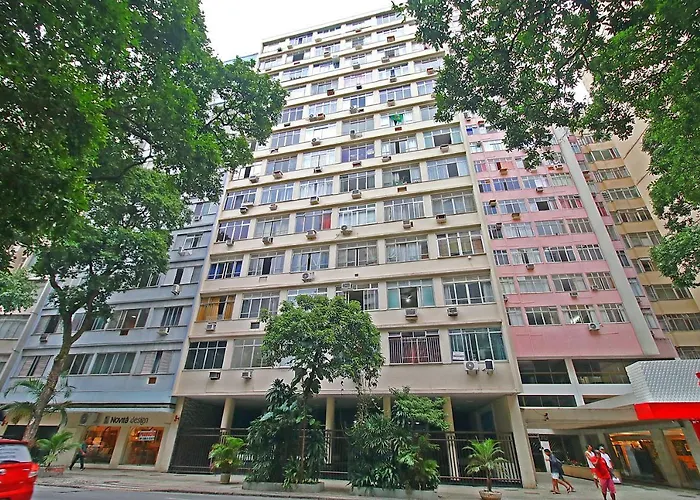 Fantástico 1 quarto e sala em Copacabana com vista para natureza