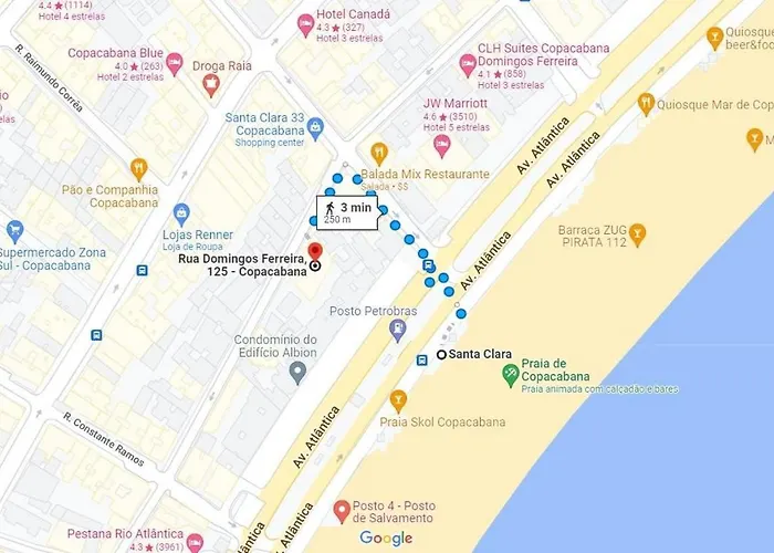 M60 - Apto a 3 minutos da praia de Copacabana
