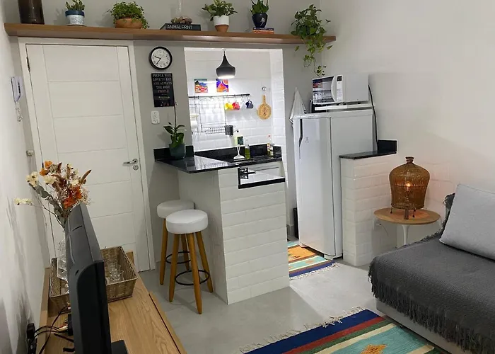 Aconchegante apartamento na quadra da praia
