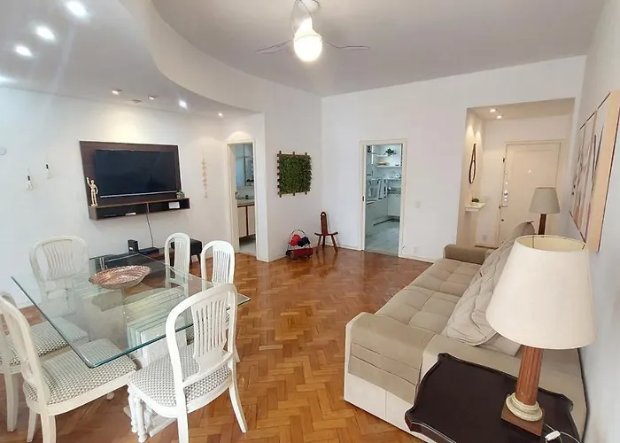 Copacabana -150m da praia - 3 quartos - Ar Condicionado - W-Fi 200Mbps