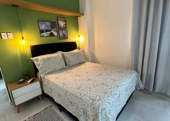 Acolhedor apartamento na quadra da praia