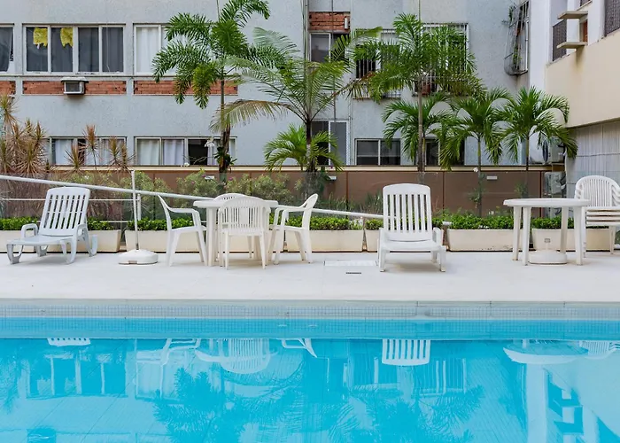 Flat Posto 6 com Piscina - Copacabana