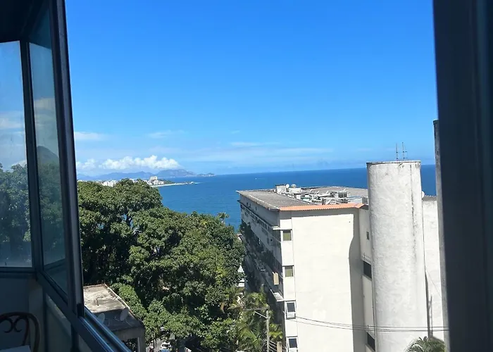 Studio Red Vidigal com Varanda, Vista Mar e Hidromassagem