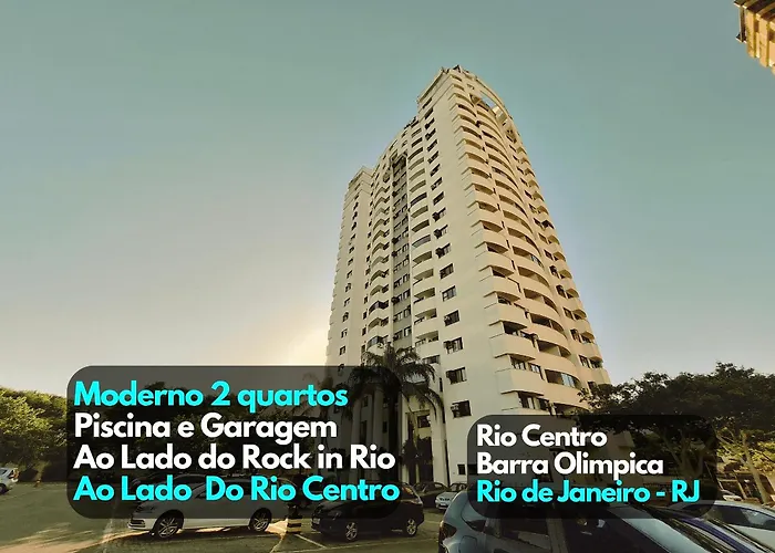 Lindo 2 QTS Rio Centro Barra Olimpica 5m Praia