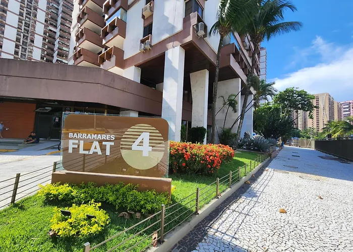 Apartamento Vista Mar Barramares Flat Praia Barra da Tijuca - Novo