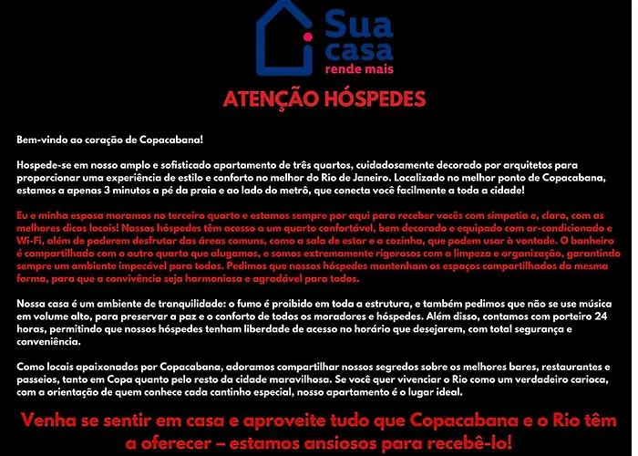 Quarto2 Exclusivo Ar Vaga Metro Praia Copacabana - Proprietario Mora No Local