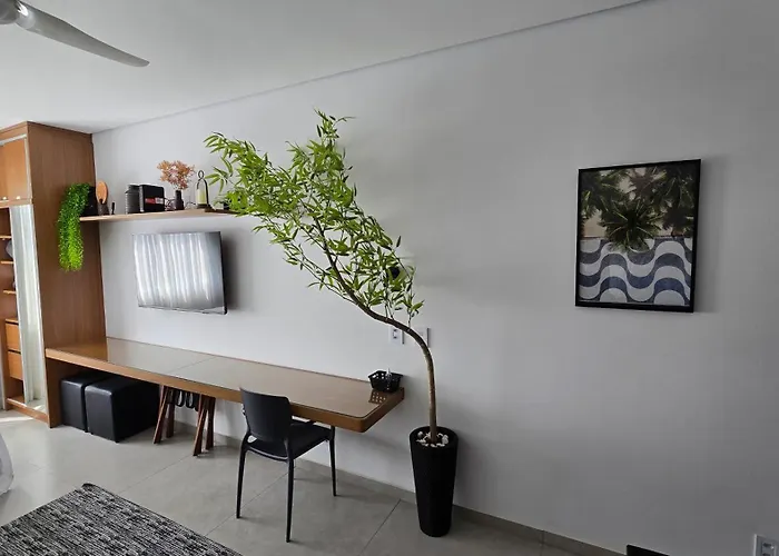 Studio moderno, aconchegante e bem localizado