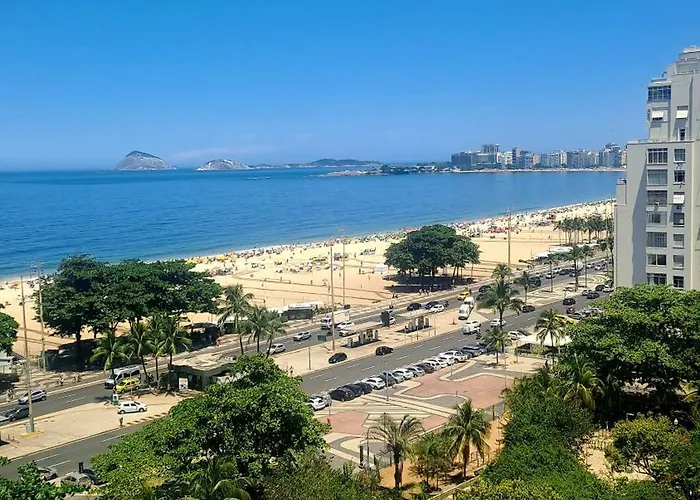 Copacabana com vista incrível do MAR Rio de Janeiro, Brasil