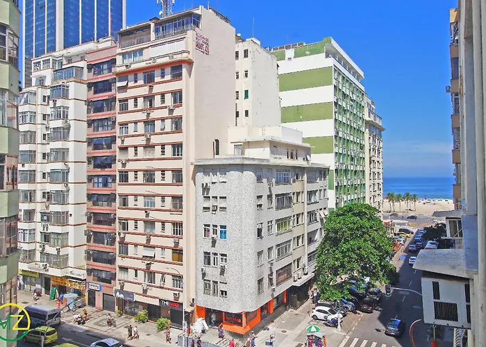 Studio vista mar para 3 pessoas em Copacabana