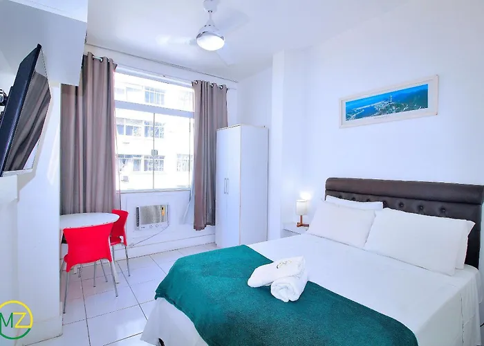 Studio vista mar para 3 pessoas em Copacabana