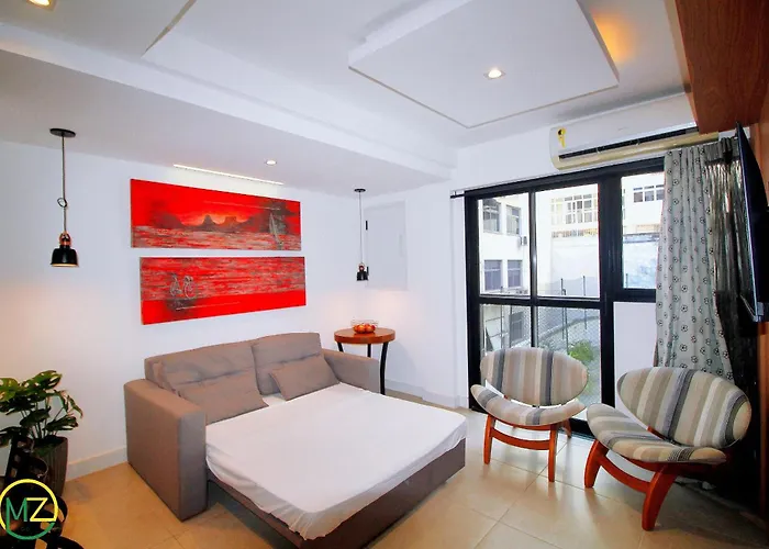Studio de luxo NOVO em Copacabana para 4 pessoas