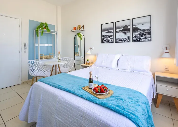 Loft com vista pro Pão de Açúcar! A/C, Wi-Fi, TV Apartamento Rio de Janeiro, Brasil