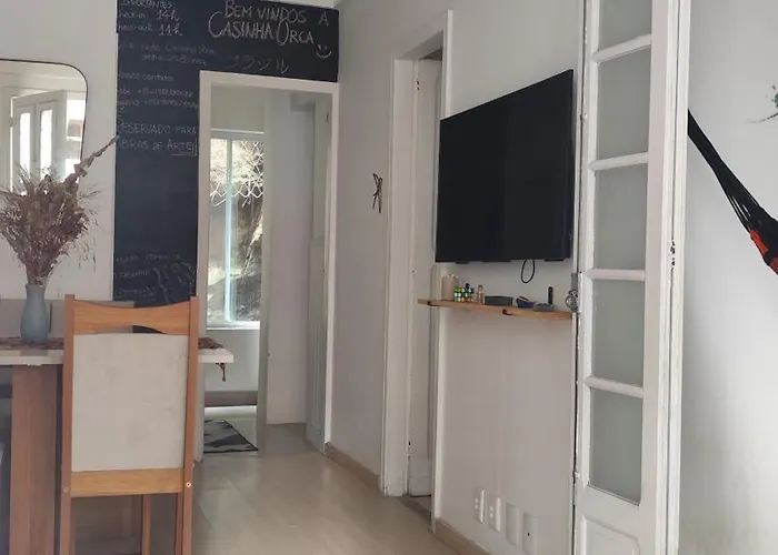 Casinha com cinema aos pés do pão de açúcar
