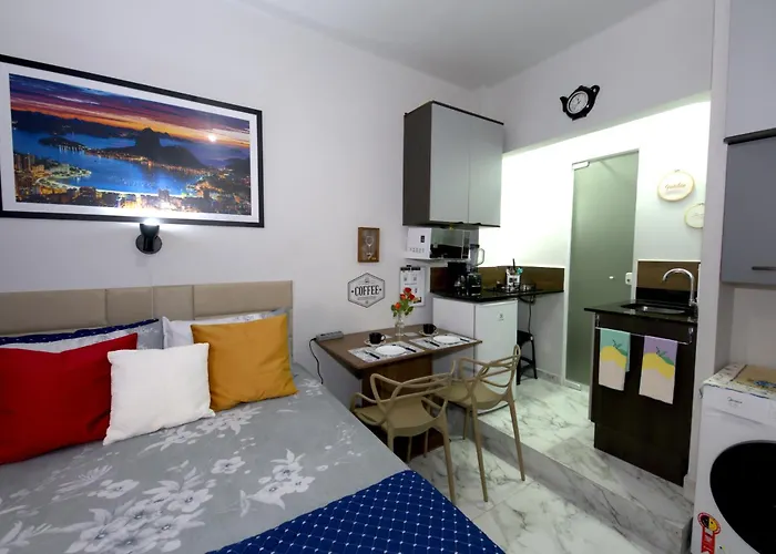 tipo studio com uma linda sacada