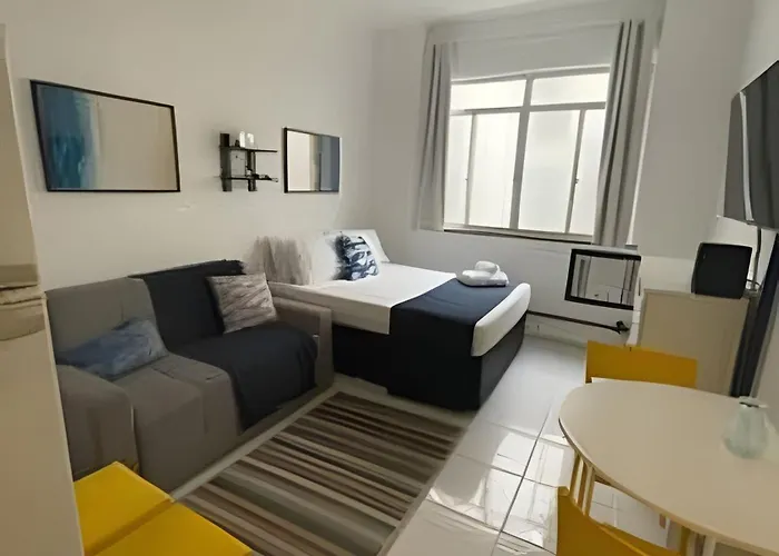 Studio Pé na Areia em Copacabana